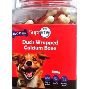 ביופט חטיף סופרים SUPREME עצם סידן עטופה ברווז 500 ג Biopet