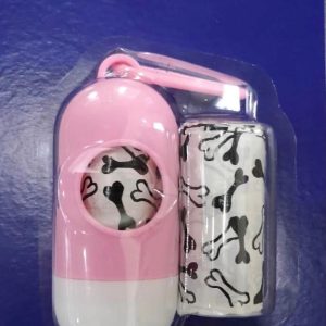 נרתיק שק קקי ורוד לבן נרתיק שק קקי ורוד לבן