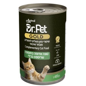 מזון רטוב לחתולים Dr.Pet Gold, עשיר בטעמים טבעיים, אחוזי לחות גבוהים ופורמולה רפואית לתמיכה בתפקוד הכליות