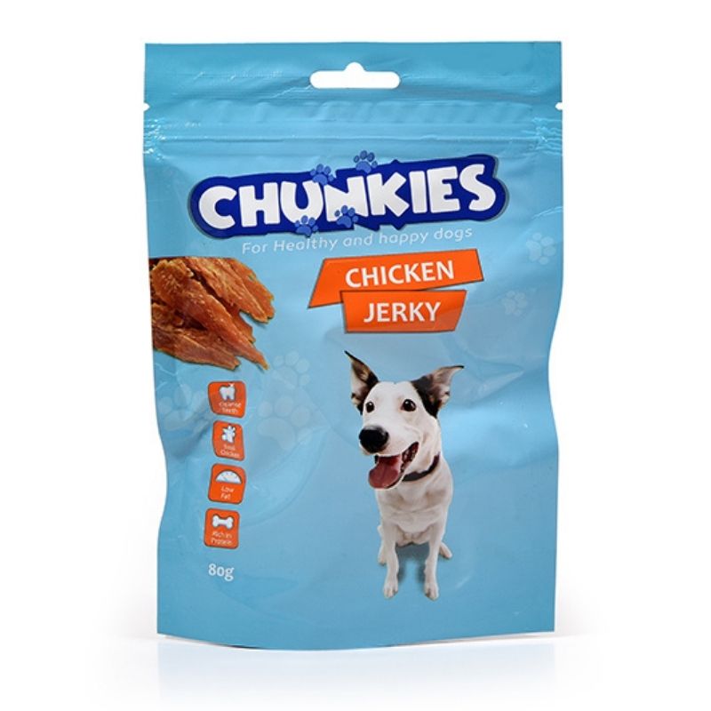 צ’אנקיז חטיף פילה עוף מיובש לכלב 80 ג Chunkies צ’אנקיז חטיף פילה עוף מיובש לכלב 80 ג Chunkies