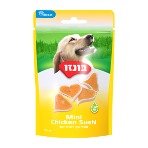 בונזו חטיף עוף בצורת סושי 80 ג