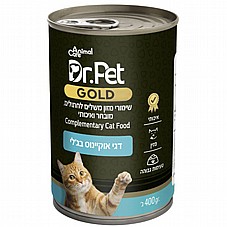 דר פט גולד דגי אוקיינוס בג’לי לחתול 400 ג Dr.Pet