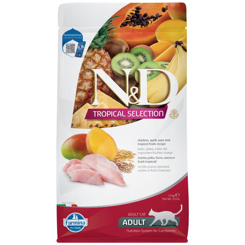 N&D טרופיקל עוף חתול 1.5 קג Natural&Delicious