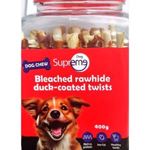 ביופט חטיף סופרים SUPREME טוויסט עור מצופה ברווז 400 ג Biopet