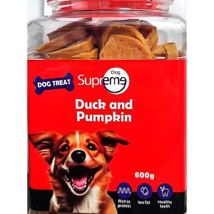 חטיפי אילוף טבעיים בטעמי כבש ודלעת עם ברווז. חלבון איכותי, מרקם רך, ערכים בריאים וללא תוספים – לאימון ולפינוק יומיומי.