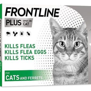 אמפולת טיפות וטרינרית לחתולים להגנה חודשית מפני פרעושים, קרציות וכינים