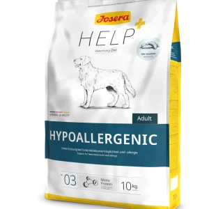 שק מזון רפואי יבש לכלבים – Josera Hypoallergenic Veterinary, סימון תמיכה ברגישויות תזונתיות על האריזה