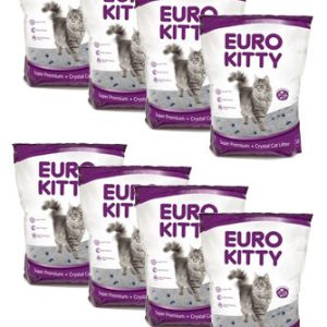 8 אריזות של חול קריסטלי לחתולים לארגז החול