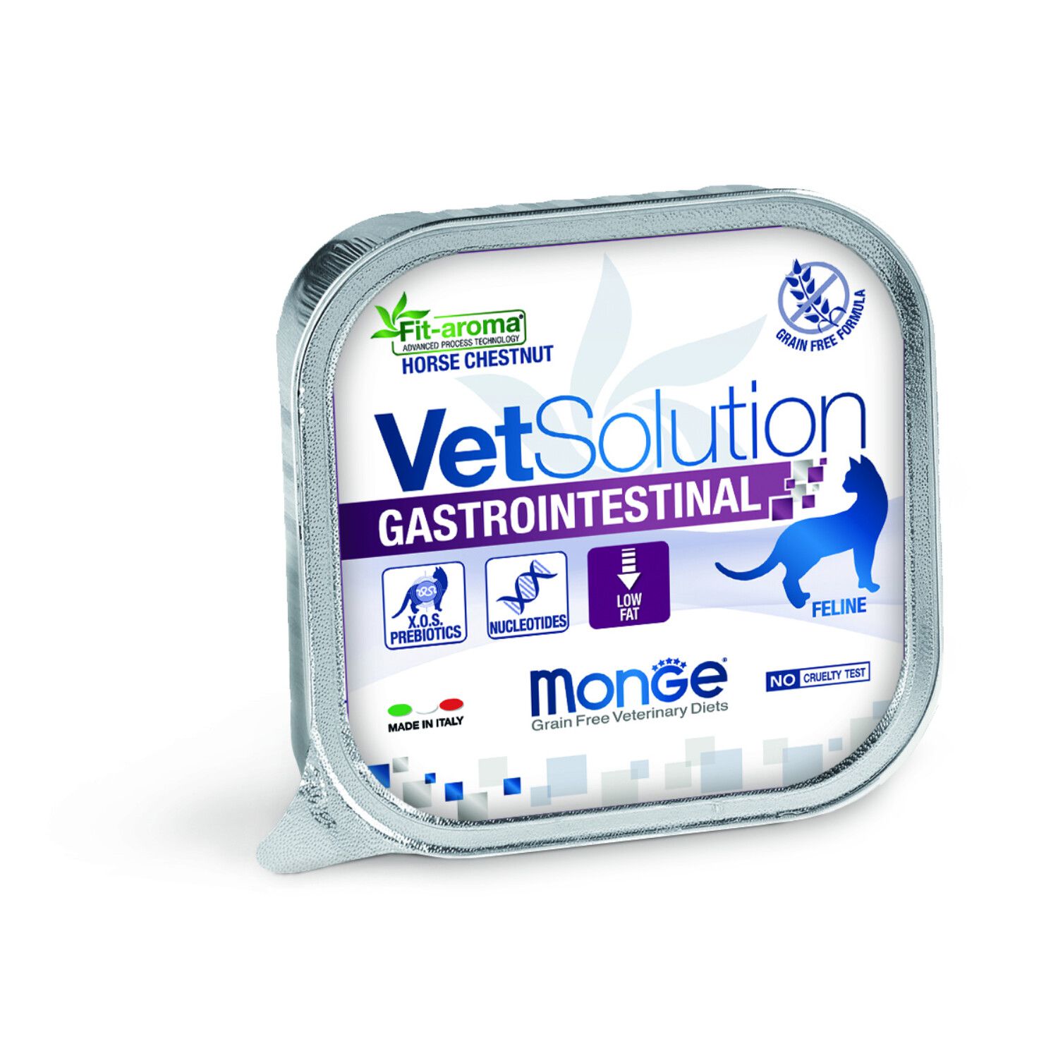 קופסת שימורים 100 ג׳ VetSolution Gastrointestinal לחתולים – הדגשת שומן נמוך ותמיכה במערכת העיכול