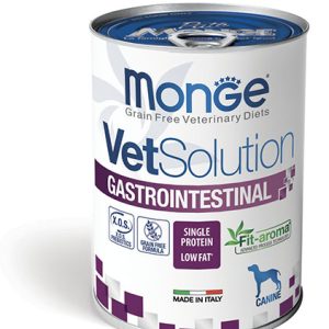 תמונה באיכות גבוהה של קופסת 400 גרם VetSolution Gastrointestinal לכלבים.